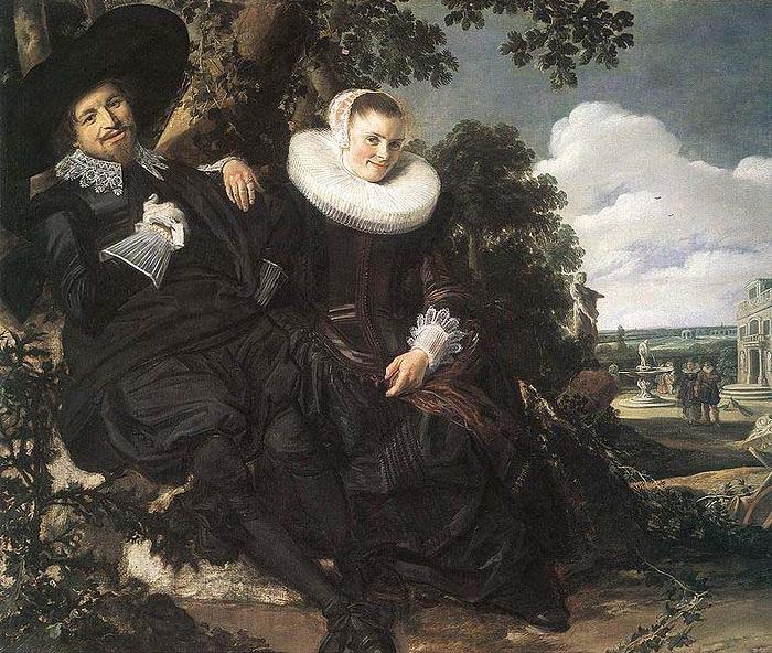 Frans Hals Married Couple in a Garden WGA Norge oil painting art